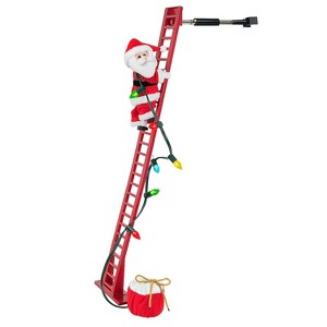 Mr. Christmas Plush LED Lighted Climbing Santa - 40 in - Red - 1 of 1
