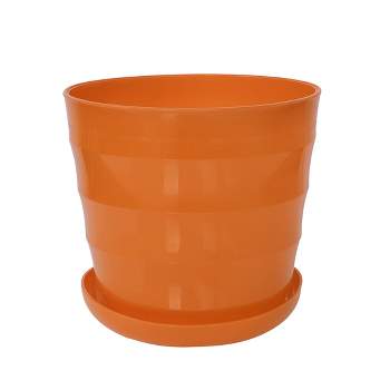 Unique Bargains Plastic Round Shape Home Garden Office Plant Planter Flower Pot 1 Pc