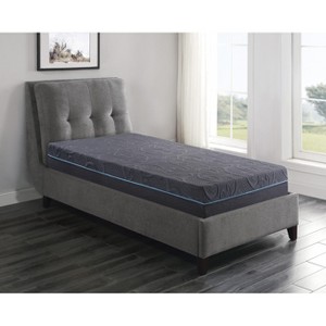 TinyHomie 11-inch Bed Mattress Gel-Infused Memory Foam Hybrid Mattress, Dark Gray, Mattress in a Box - 1 of 4