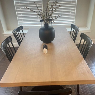 Pedestal Wood Dining Table - Natural - Hearth & Hand™ With Magnolia ...