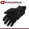 Unique Bargains Motorcycle Full Finger Gloves with Hole Black 1 Pair - image 4 of 4