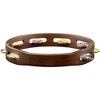 MEINL Vintage Wood Tambourine with Dual Alloy Jingles 10 in. Walnut Brown - 4 of 4