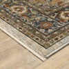 Arya Persian Medallion Indoor Area Rug Beige/Sky Blue - Captiv8e Designs - 3 of 4