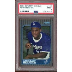 Adrian Beltre Rookie Card 1997 Bowman Chrome #182 PSA 9 - 1 of 2