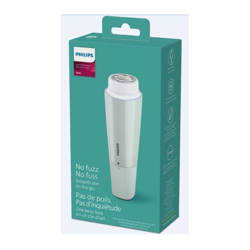 Philips Series 5000 Women&#39;s Battery Facial Hair Remover - BRR474/00, 3 of 15