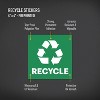Avery Recycle Stickers, Green Recycle Signs for Bins, Containers, Trash Cans and Walls, Waterproof, UV Resistant, Preprinted, 4" x 4", 8 Total - 2 of 4