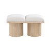 Meridian Furniture,Pavilion Boucle Fabric Bench - 2 of 4