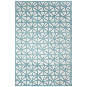 Liora Manne Carmel  Indoor/Outdoor Rug  Aqua.. - 1 of 4