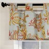RLF Home 4" Top Tab High Quality Fabric Yang Tab Valance for Windows 50" x 16" Multi - 4 of 4