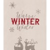 C&F Home 27" x 18" Nordic Christmas "Winter Wishes" Sentiment Featuring Deer on Beige Background Christmas Holiday Cotton Kitchen Dish Towel - 2 of 4