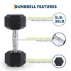 5-Tier Triangle Dumbbell Rack for 10 Pairs - Heavy Duty Carbon Steel Storage Stand, Rust-Proof Organizer for Gym Equipment - 4 of 4