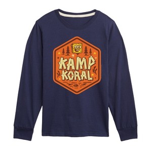 Boys' - SpongeBob SquarePants - Kamp Koral Kamp Koral Badge Long Sleeve Graphic T-Shirt - 1 of 4