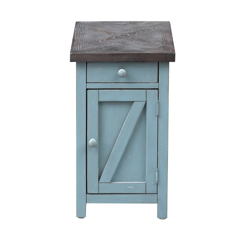 Skye Occasional 1 Drawer and 1 Door Chairside Cabinet Blue - Treasure Trove Accents, 3 of 9