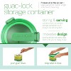 Amber Fight Gear Guac-Lock Container, Green/White, Model Number: 53362 - 4 of 4