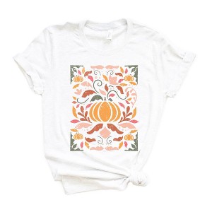 Simply Sage Market Women's Fall Floral Grunge Short Sleeve Graphic Tee - 1 of 2