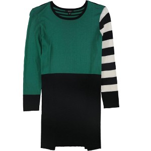 Alfani Womens Colorblocked Striped Tunic Sweater - 1 of 1
