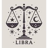 Libra Zodiac Sign Adult Long Sleeve Hoodie - 2 of 2