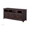 Coffee Plantation 65" Solid Wood TV Stand Espresso - Martin Svensson Home - 2 of 4