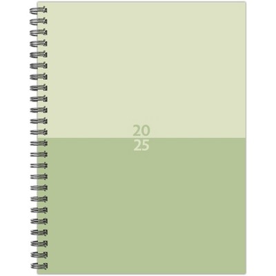 Willow Creek Press Mint Duotone 2025 6.5"x8.5" Softcvr Weekly Planner: Spiral Binding, Blue, Paper, All Ages, January-December