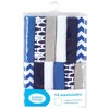 Luvable Friends Baby Boy Cotton Rich Washcloths, Fishes, One Size - 2 of 2