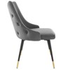 Modway Adorn Dining Side Chair Performance Velvet Set of 2 - 3 of 4