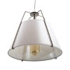 Yosemite Home Decor Mira 1-Light Modern Pendant in Satin Nickel Finish with White Shade, 9.6 x 9.6 x 8 - 2 of 4