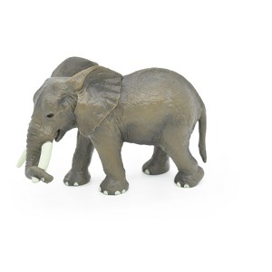 Collectible Wildlife Gifts | Elephant Toy, African, Elephantidae, Museum Quality Rubber Figure, Model, Animal, Hand Painted, 6" CH118 BB95 - 1 of 4