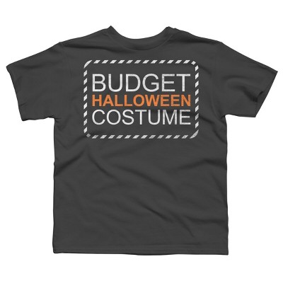 Boy's Design By Humans Budget Halloween By rock3tman T-Shirt
