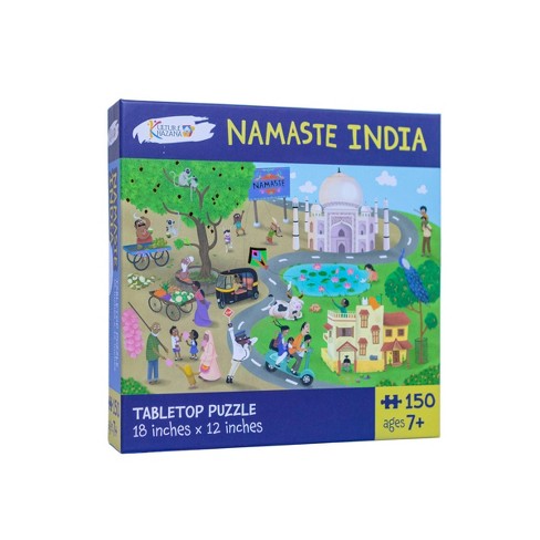 Family Rangoli Diwali Puzzle - 150 Piece, Kulture Khazana, 32 Across,  Tabletop Puzzle, Holi, Indian Culture, Ages 7+ 