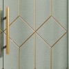 ChicFurnit Decorative Storage Cabinet Modern 4 Door Credenza with Gold Trim for Living Room, Green, 53.30"*16.70"*8.60" - 4 of 4