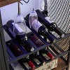 LunaLulinlk Industrial Buffet Cabinet with LED Strip and Glass Holder, 3-Tiers Liquor Cabinet Bar, Vintage Brown - 4 of 4