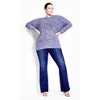 Avenue Women's Plus Size Charli Drop Shoulder Cable Sweater - 3 of 4