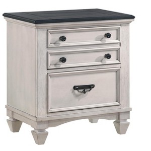 NicBex Nightstand with Drawers,Modern Side Table with Pulls and Wood Frame,Bedside Table for Bedroom,Living Room - 1 of 1