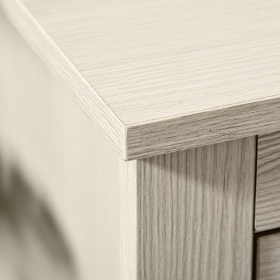 White Wood Writing Desk with Drawer and Filing Cabinet