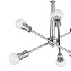 Armstrong 27.75" 6 Light Chandelier in Chrome - 3 of 4