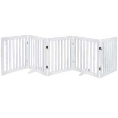 unipaws Classic Indoor Dog Gate Wooden Pet Safety Gate