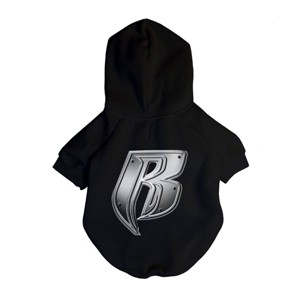 Fresh Pawz Ruff Ryders BulletProof Logo Dog Hoodie - 1 of 3