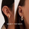 Gold Huggie Hoop Earrings for Women 14K Gold Plated Cubic Zirconia Drop Dangle Earring Hypoallergenic Gold Jewelry Gifts - 2 of 4