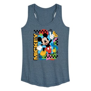 Women's - Disney - Mickey 90s Nostalgia Graphic Racerback Tank - 1 of 4