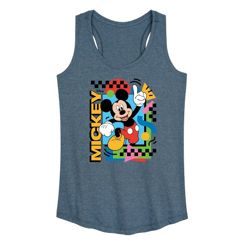 Women's - Disney - Mickey 90s Nostalgia Graphic Racerback Tank - image 1 of 4