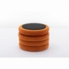 NicBex Ottoman with Storage Bench Storage Organizer Velvet Fabric Storage Round Ottoman Footstool With Wooden Shelving for Bedroom - 4 of 4
