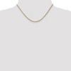 Black Bow Jewelry 2.4mm, 14k Yellow Gold Solid Link Cable Chain Necklace - 2 of 4