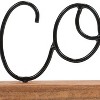 Wire Metal and Wood Decorative Table Top Sign - Foreside Home & Garden - 4 of 4