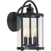 John Timberland Avani Modern Outdoor Wall Light Fixture Black Lantern ...