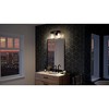 Urban Ambiance Luxury French Rustic Bath Vanity Light,  7.25"H x 14.25"W,  Midnight Black Finish, UHP3751 - 2 of 4