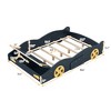 Lyngins Twin Size Race Car-Shaped Platform Bed Frame with Decorative Wheels & Built-In Storage, Wooden Toddler Bed with Safe Side Rails - 4 of 4