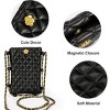 Women's Quilted Small Crossbody Bag Fashion Phone Bag, Combining Beauty and Practicality - 4 of 4