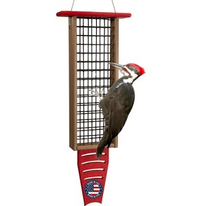 JCS Wildlife Recycled Suet Feeder w/ Tail Prop - 1 of 4