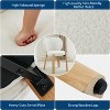 Cute Vanity Chair with Love Backrest, Modern Makeup Vanity Stool Teddy Fabric for Dressing - 3 of 4