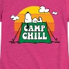Girls' - Peanuts - Camp Chill Fitted Short Sleeve Graphic T-Shirt - 2 of 4